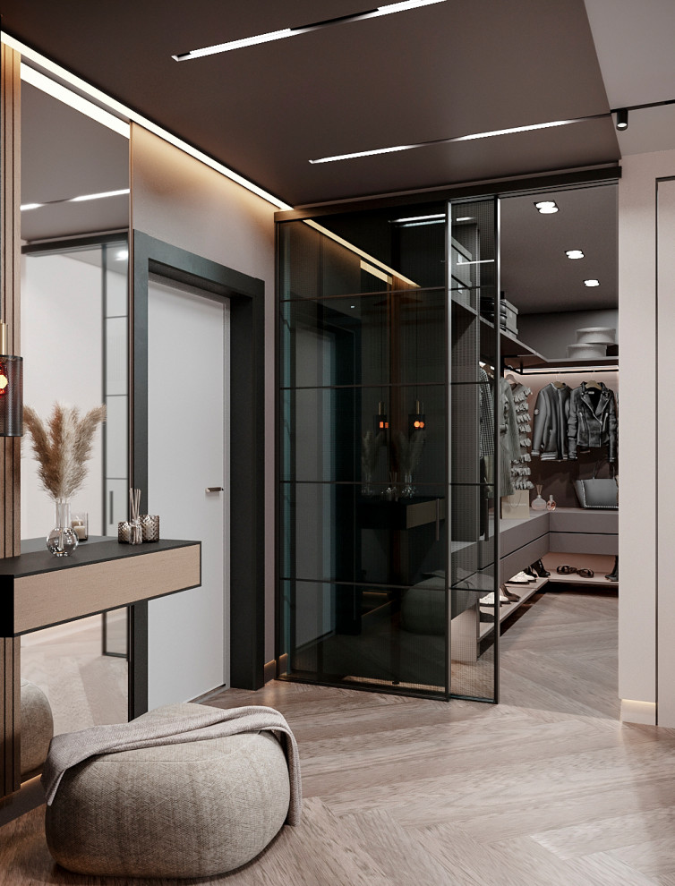 Квартира в современном стиле в древесных тонах