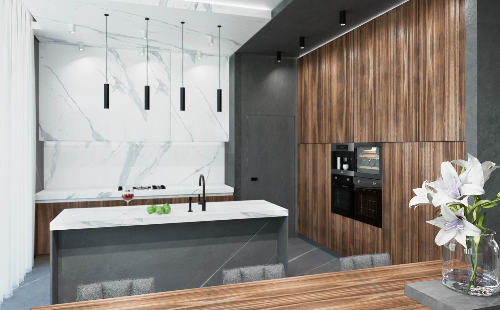 Villa in stile moderno minimalismo 2019.