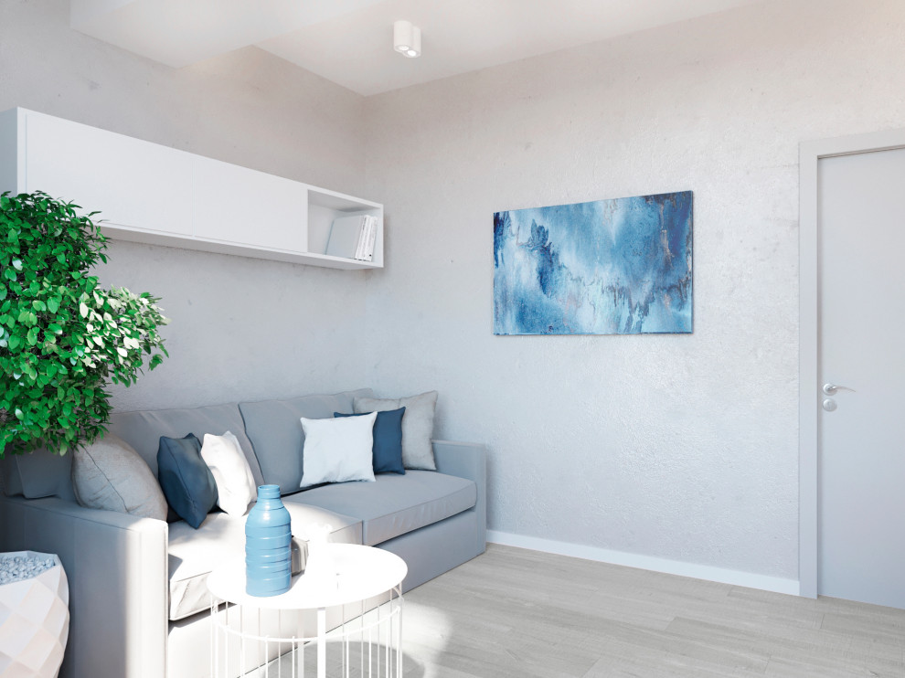 Визуализация проекта квартиры 70 м2 в стиле "Минимализм"