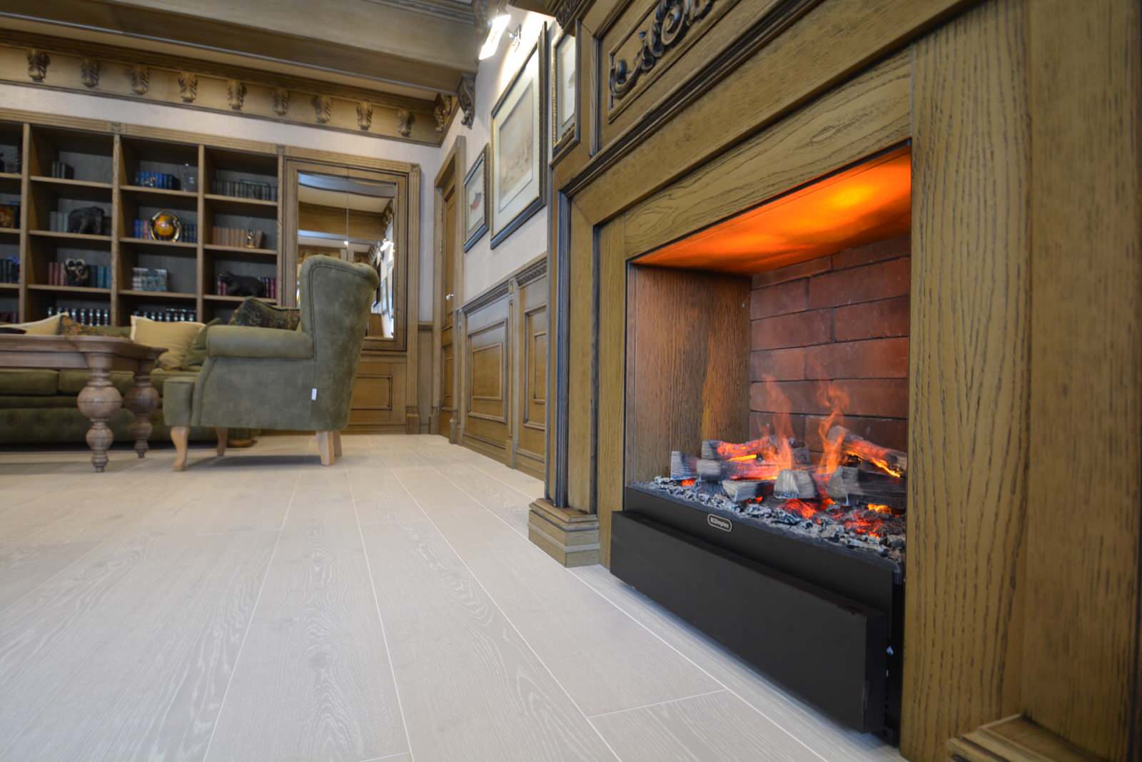 Обложка проекта: Классический кабинет с камином