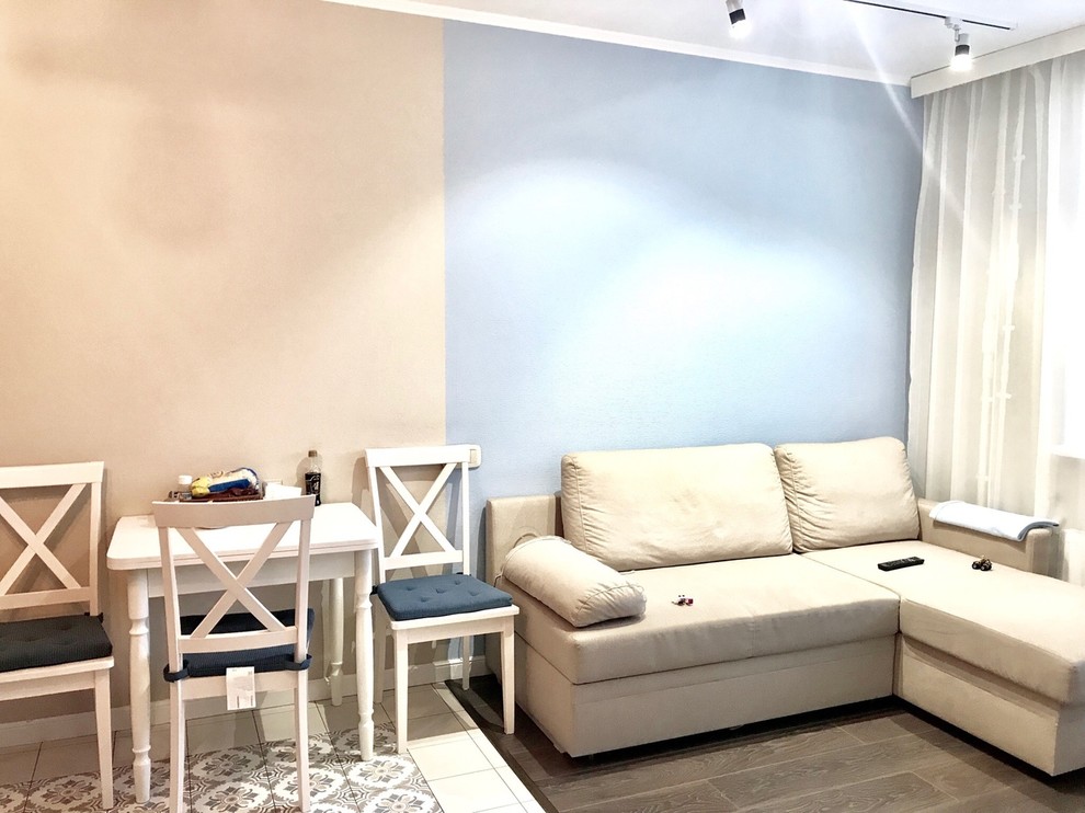 Обложка проекта: Проект кухни-гостиной в скандинавском стиле