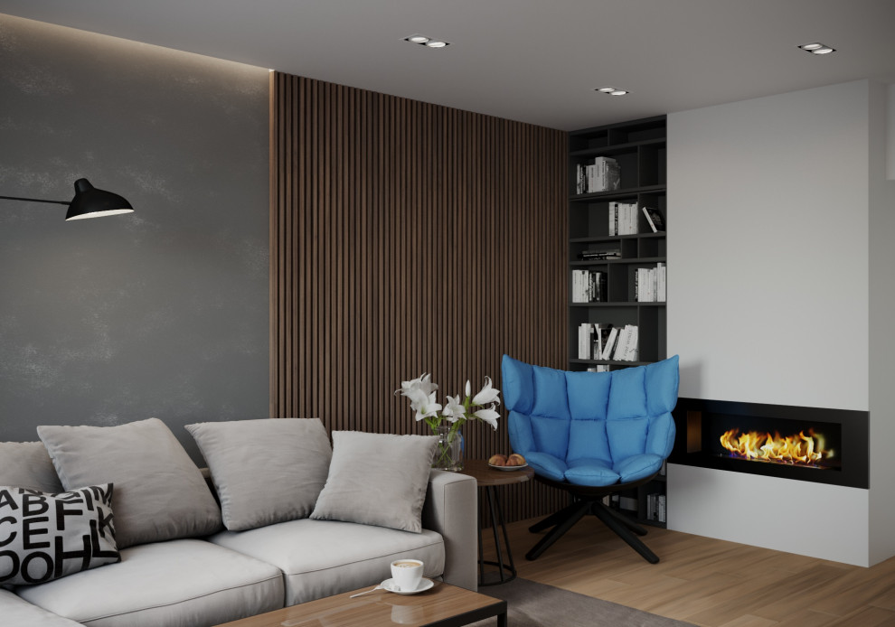 Визуализация кухни-гостиной