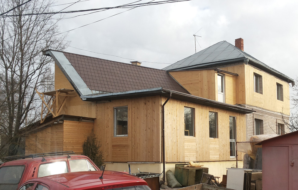 жилая пристройка к существующему двухэтажному дому