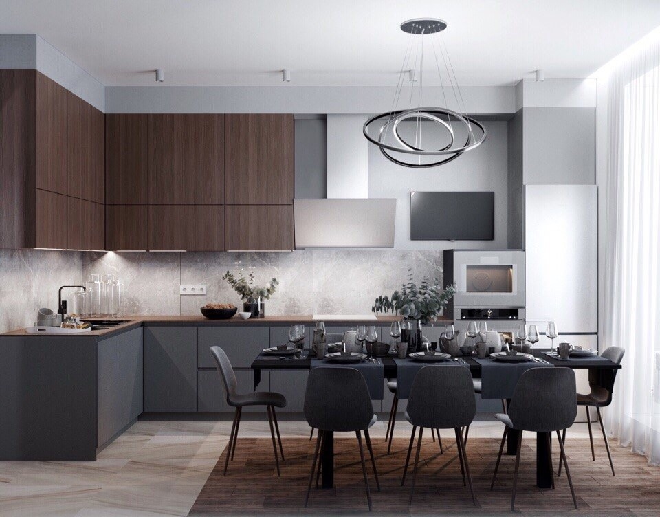 Городская квартира в стиле "Контемпорари"