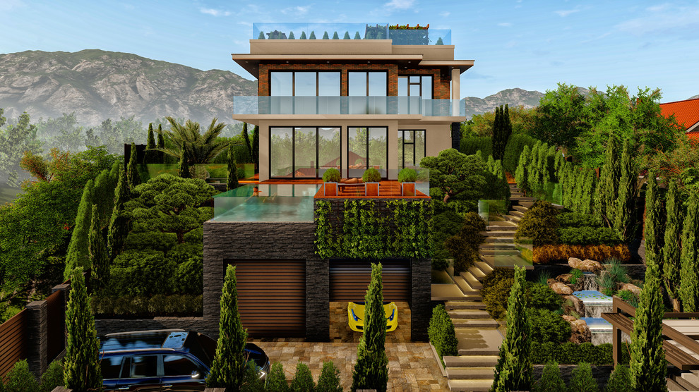 Сочи 6 соток Стиль Хай тек