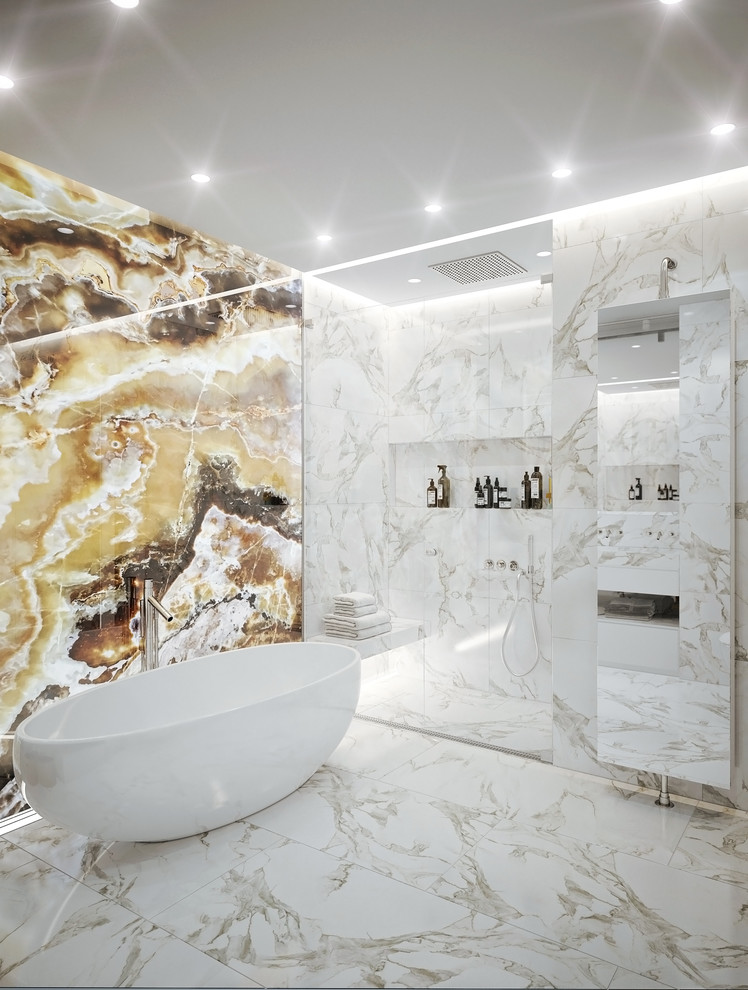 Квартира на Красной Пресне - современный стиль с элементами классики