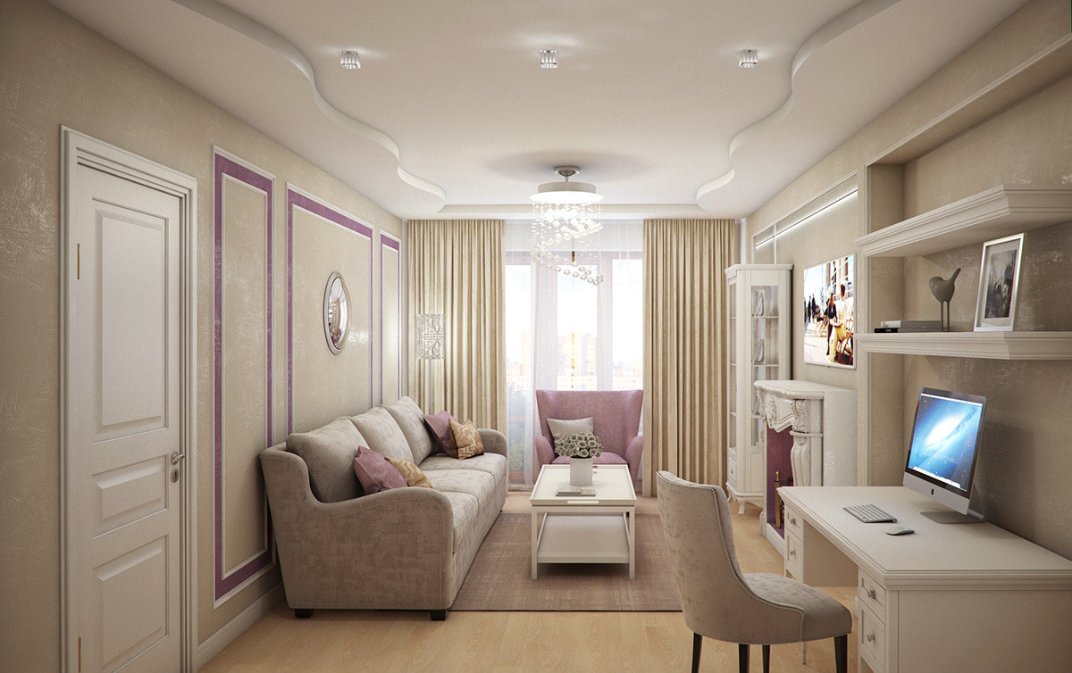 Дизайн-проект квартиры Онежская 53к4 70м2 (Классический стиль)