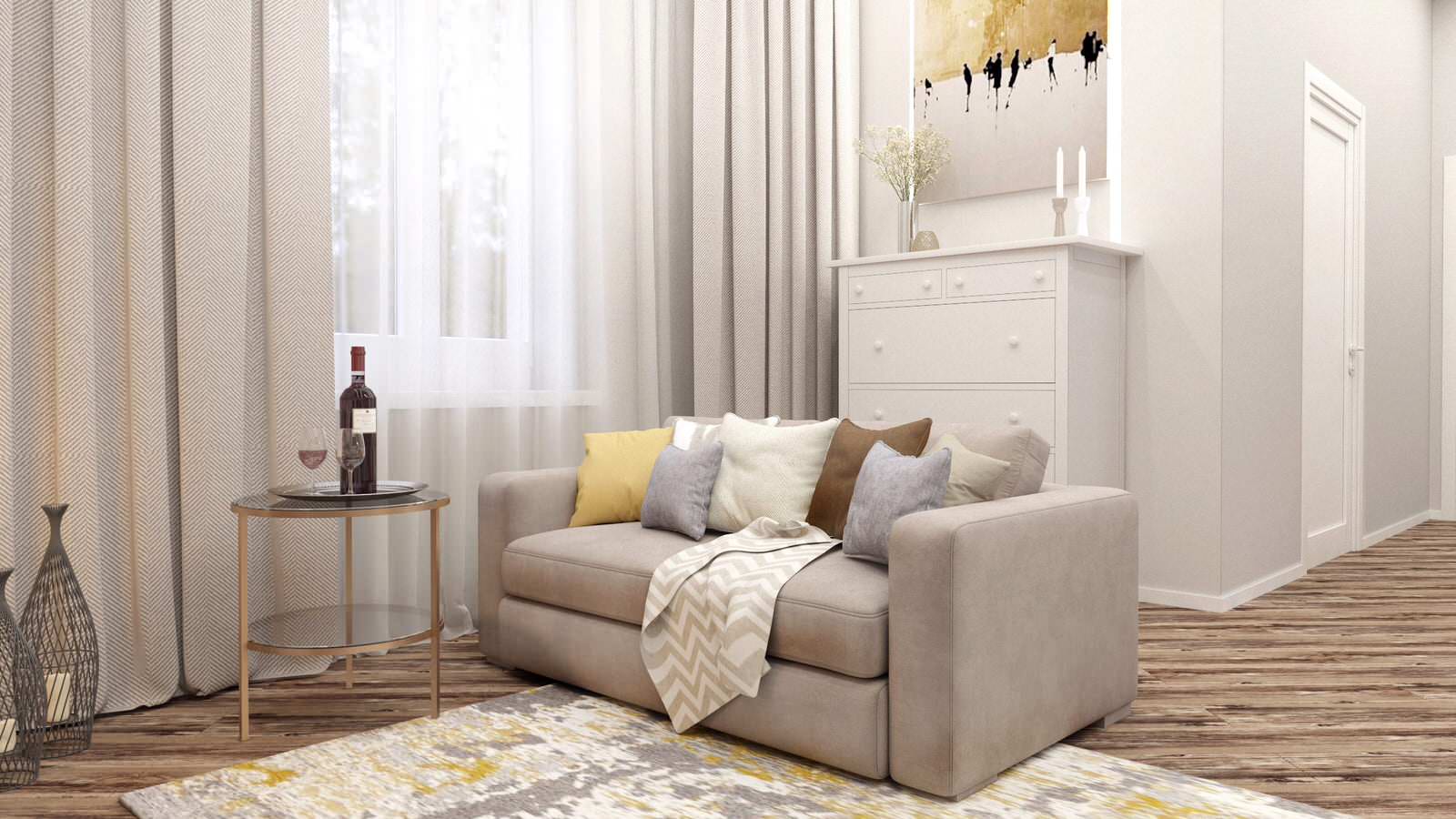 Гостиная с теплом