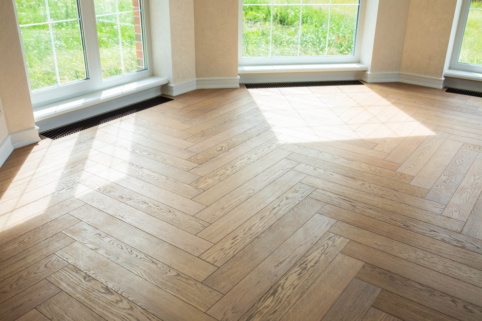 Обложка проекта: Венгерская ёлка, Дуб Натур 880 мм в частном доме Нагаево