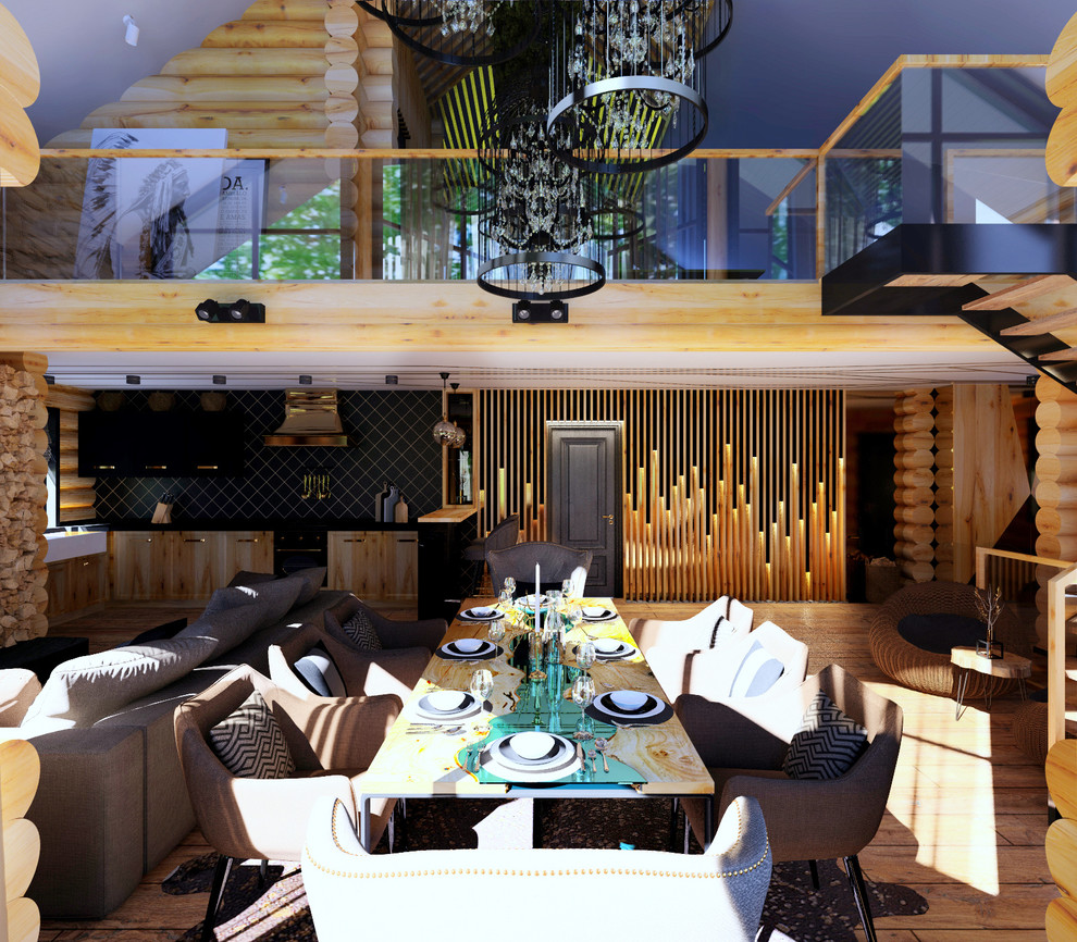 интерьер деревянного дома