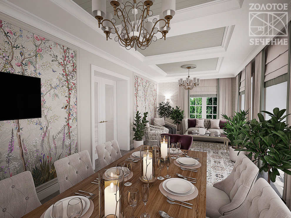 Изысканная нежность загородного дома