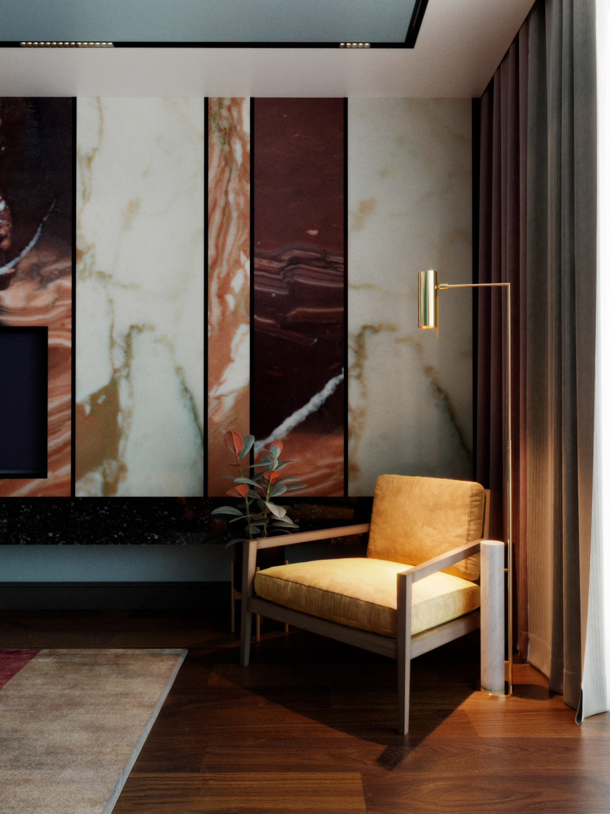 Дизайн проект квартиры на Бытхе, 70 кв м.