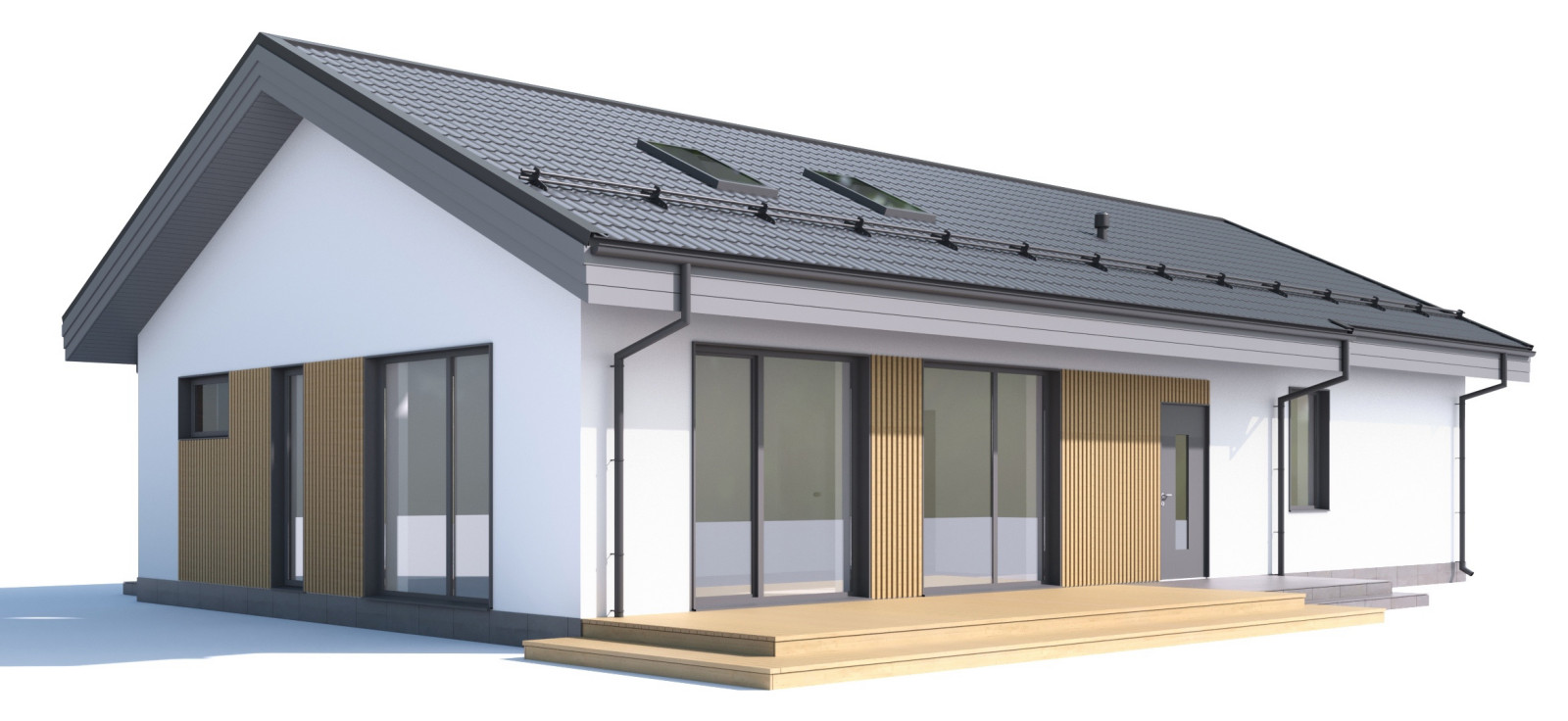 Обложка проекта: Небольшой загородный дом, 115 м.кв.