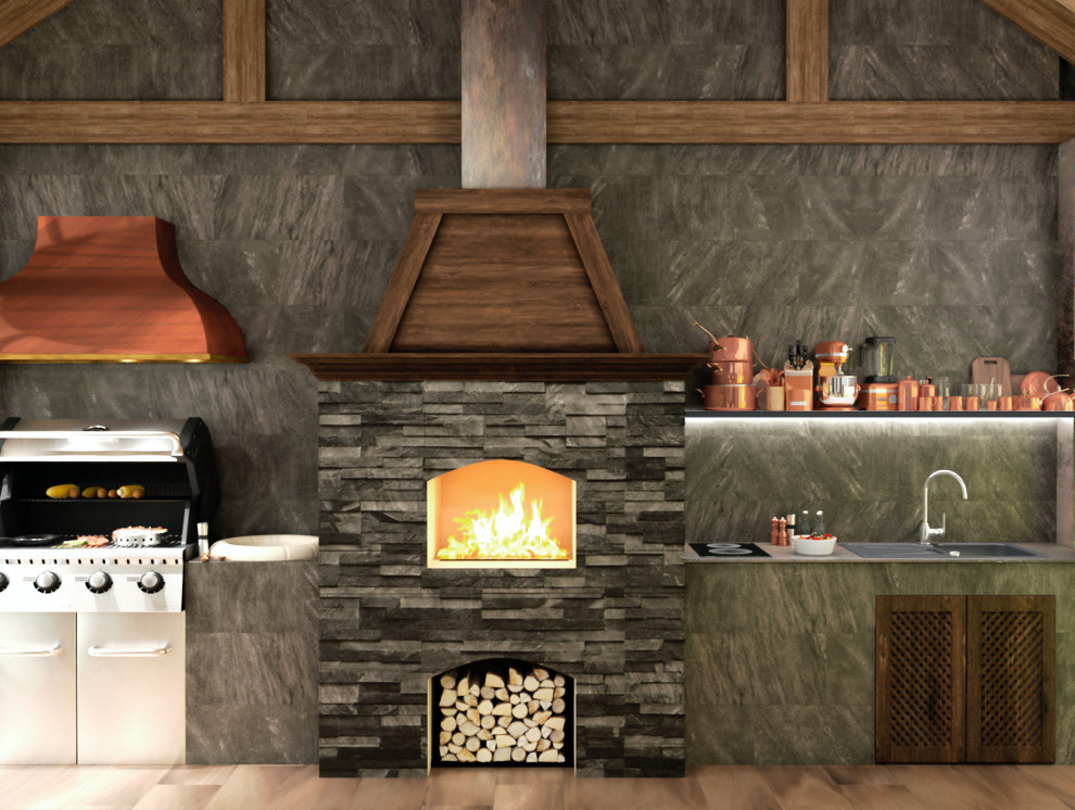 Дизайн интерьера веранды