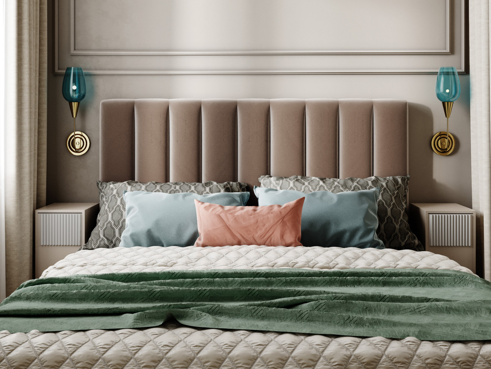 Кофе, мята и корица.