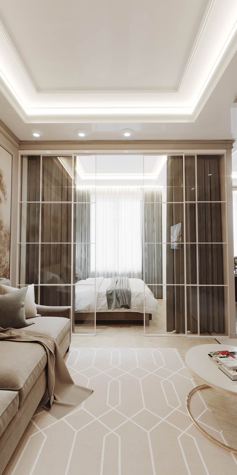 Проект маленькой квартиры 40 кв.м. ЖК Level Амурская