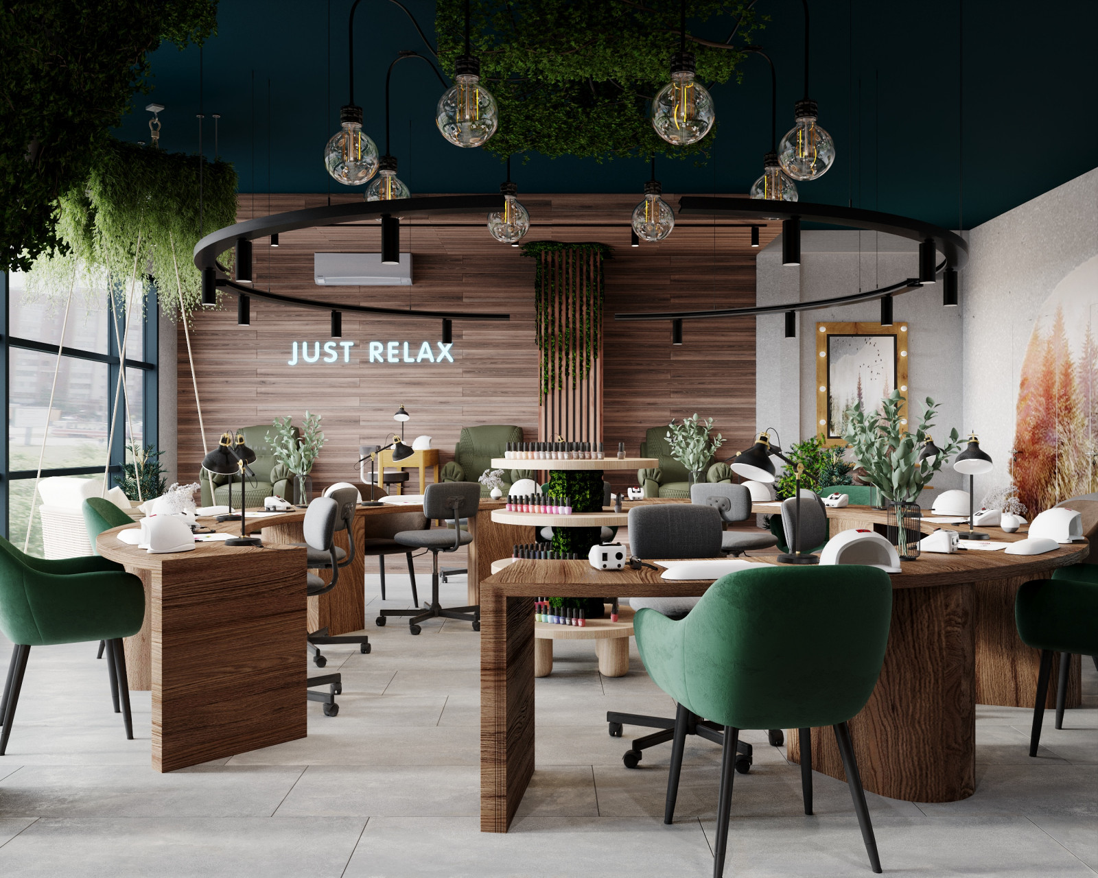 Коммерция. Салон красоты KUTIKULA 105 м². Проект разработан за 1 неделю