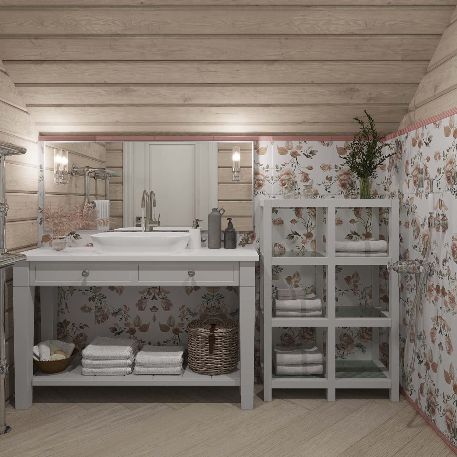 Обложка проекта: Дизайн интерьера срубного дома