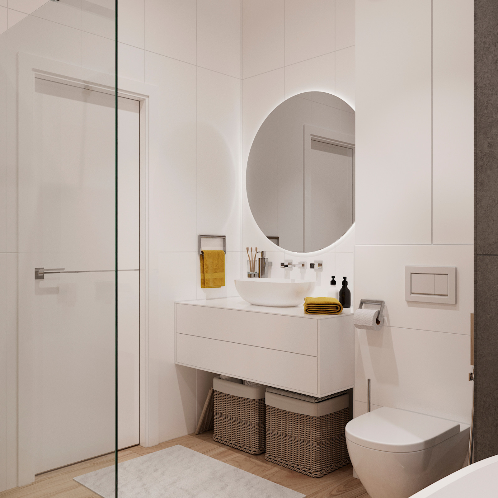 Дизайн-проект квартиры общей площадью - 86 м.кв. в г. Химки, ЖК "Маяк"