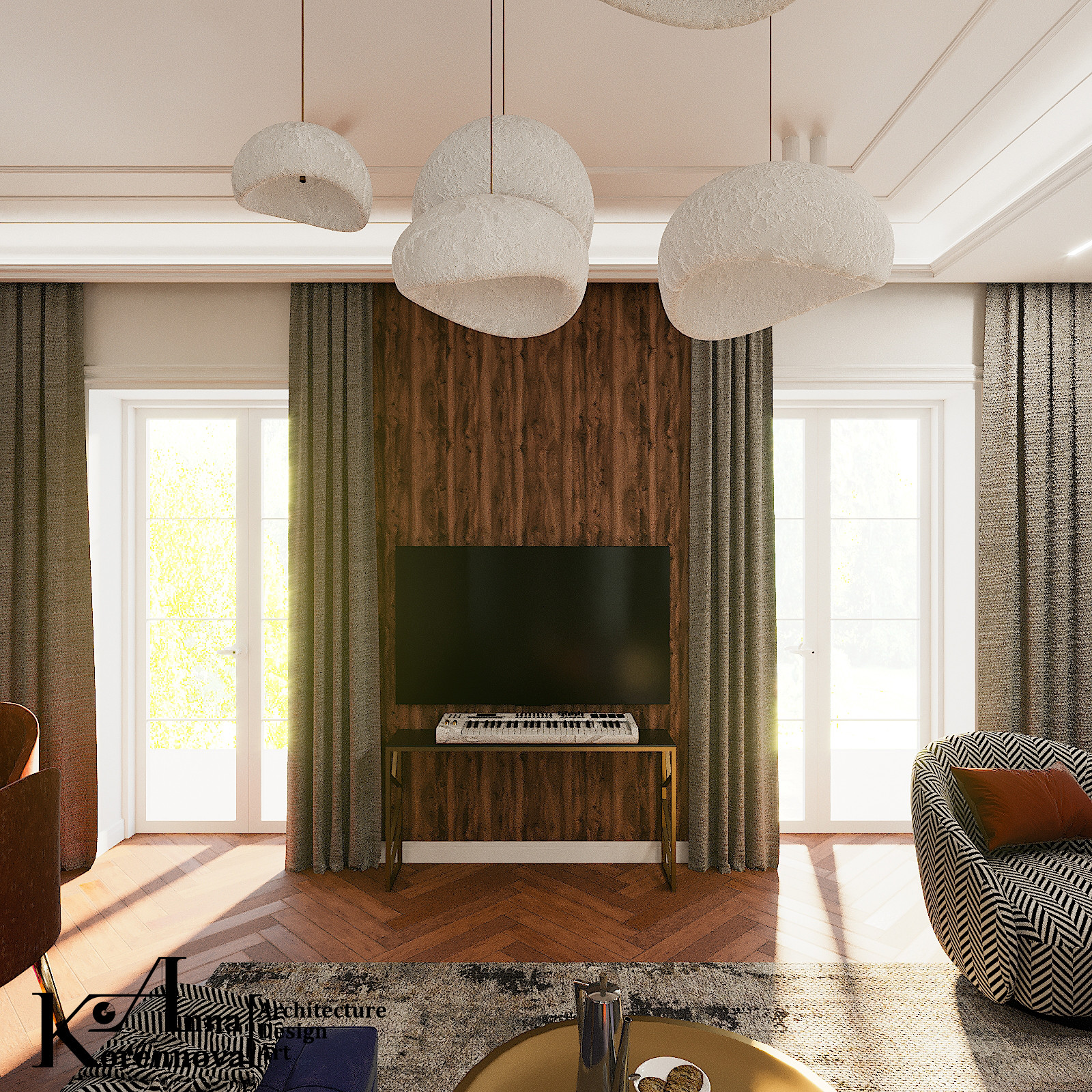 Дизайн коттеджа, готиная