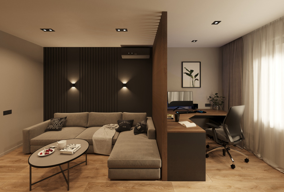 Дизайн проект квартиры в темных тонах