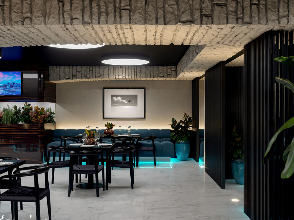 Дизайн интерьера квартиры, кафе "Бора-Бора"