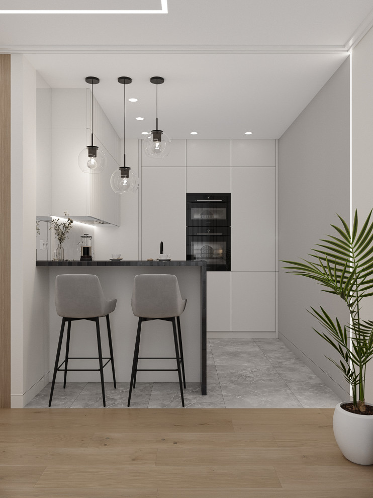 Интерьер квартиры-студии в ЖК Первый квартал