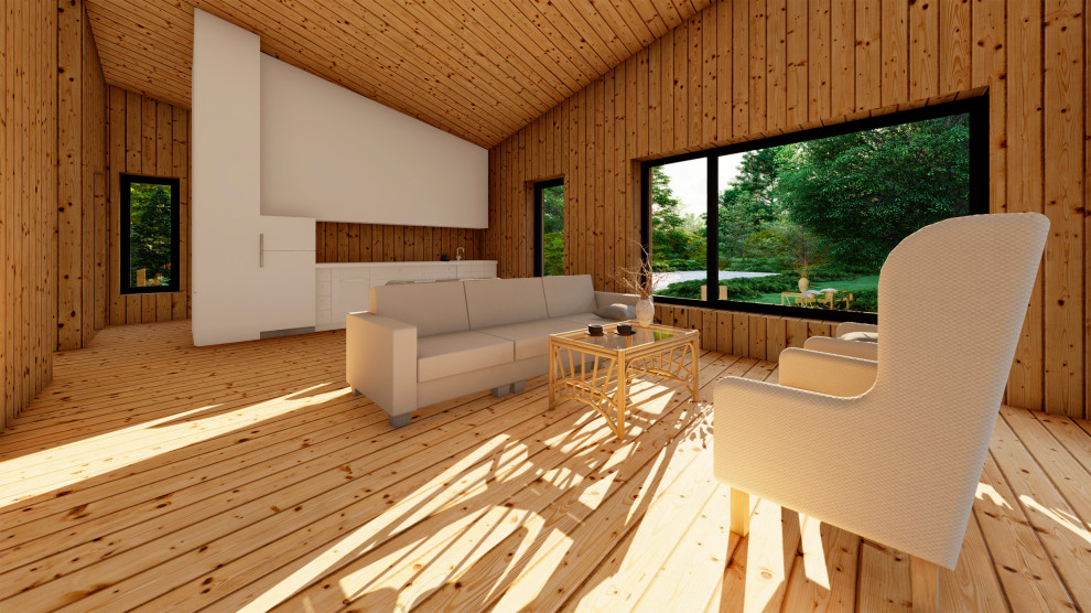 Дачный дом 70м2 внутри.