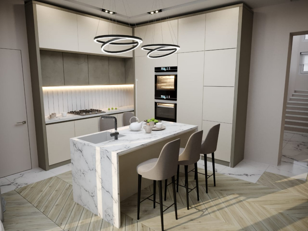 Кухня-гостиная частного дома г. Таганрог