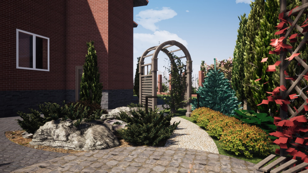 Обложка проекта: Ландшафтный дизайн частного Дома