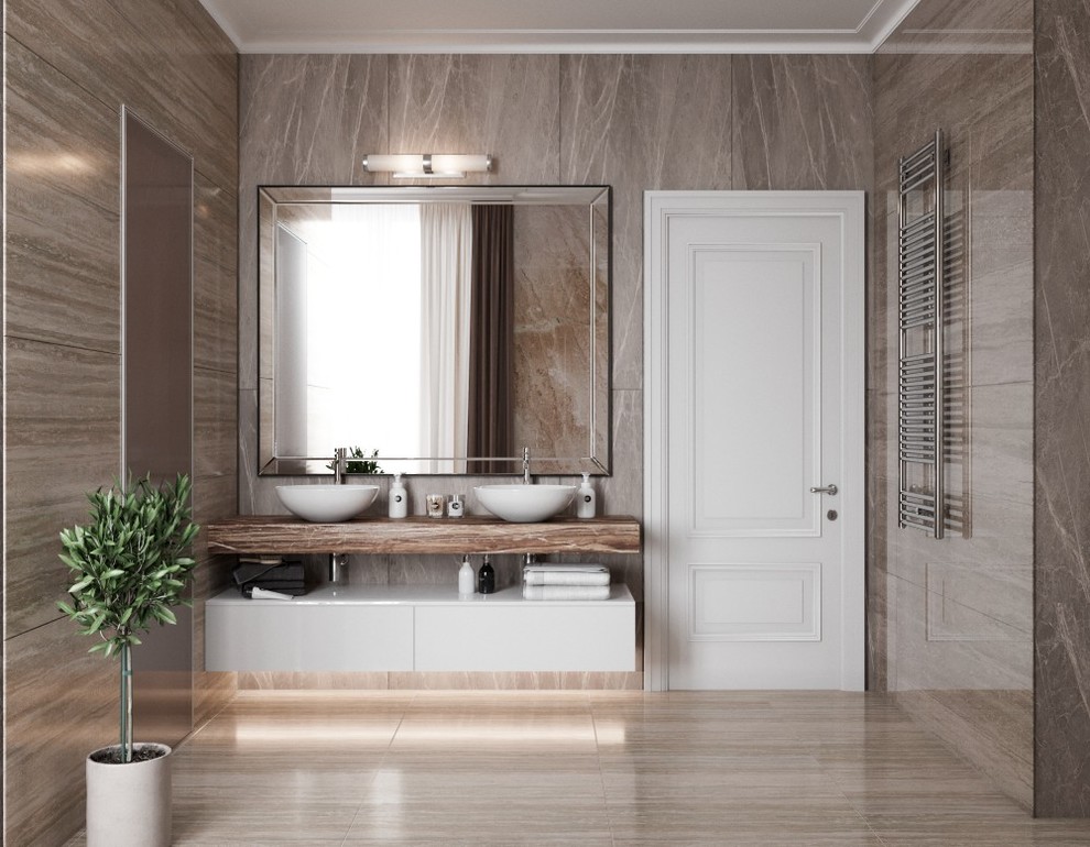 Уютная классика - ванная комната