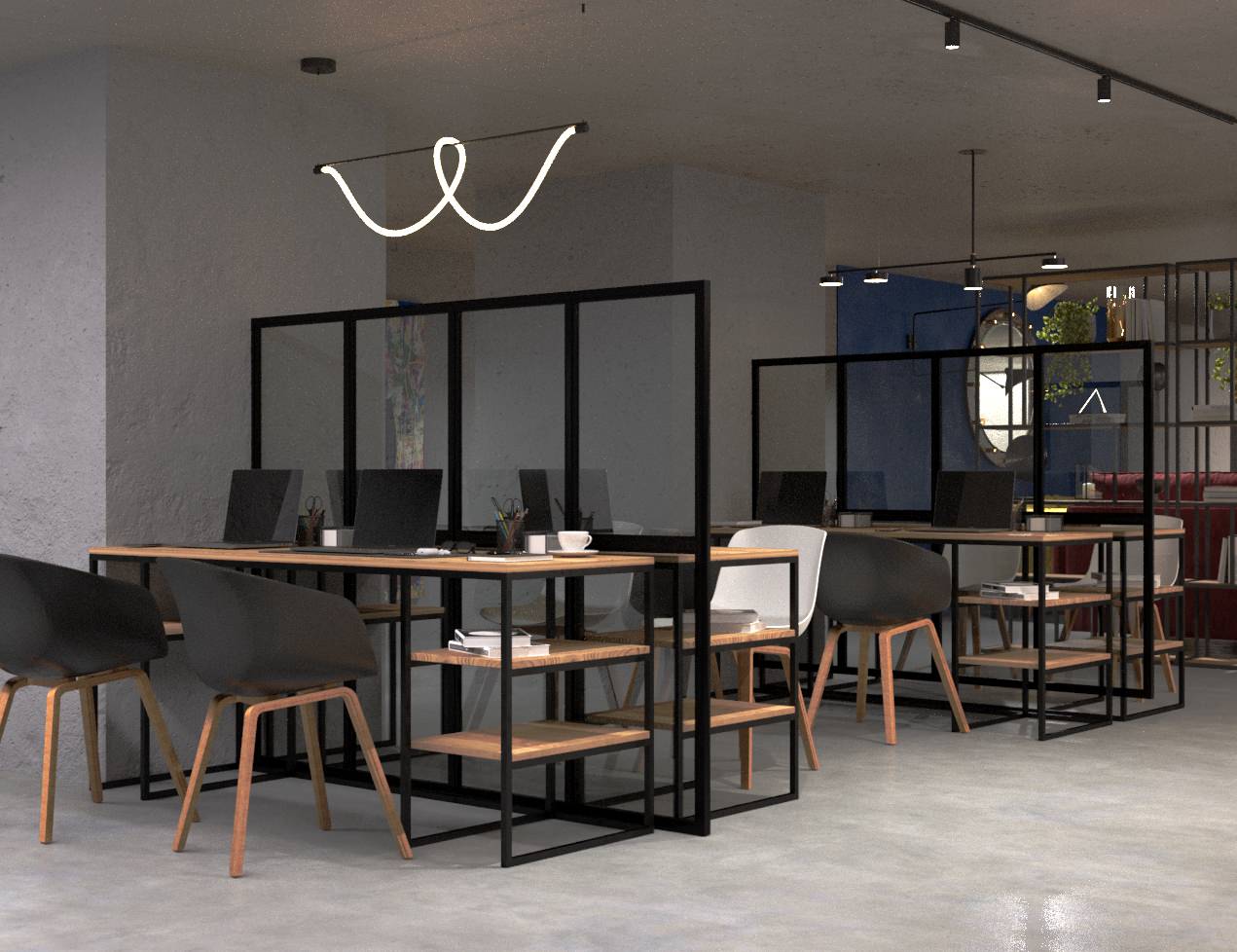 Офисное пространство Open Space в стиле Loft