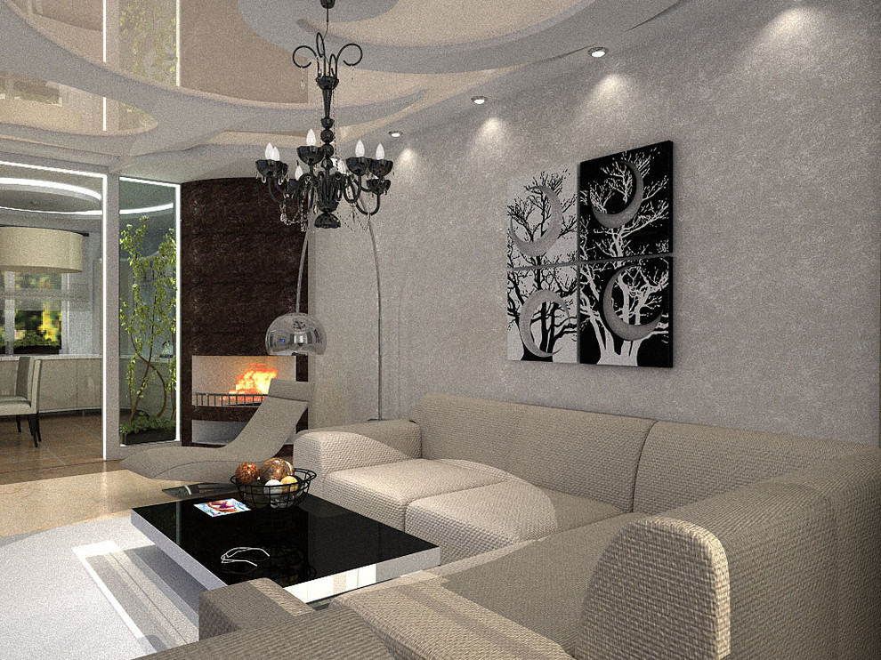 Двухэтажный дом минимализм