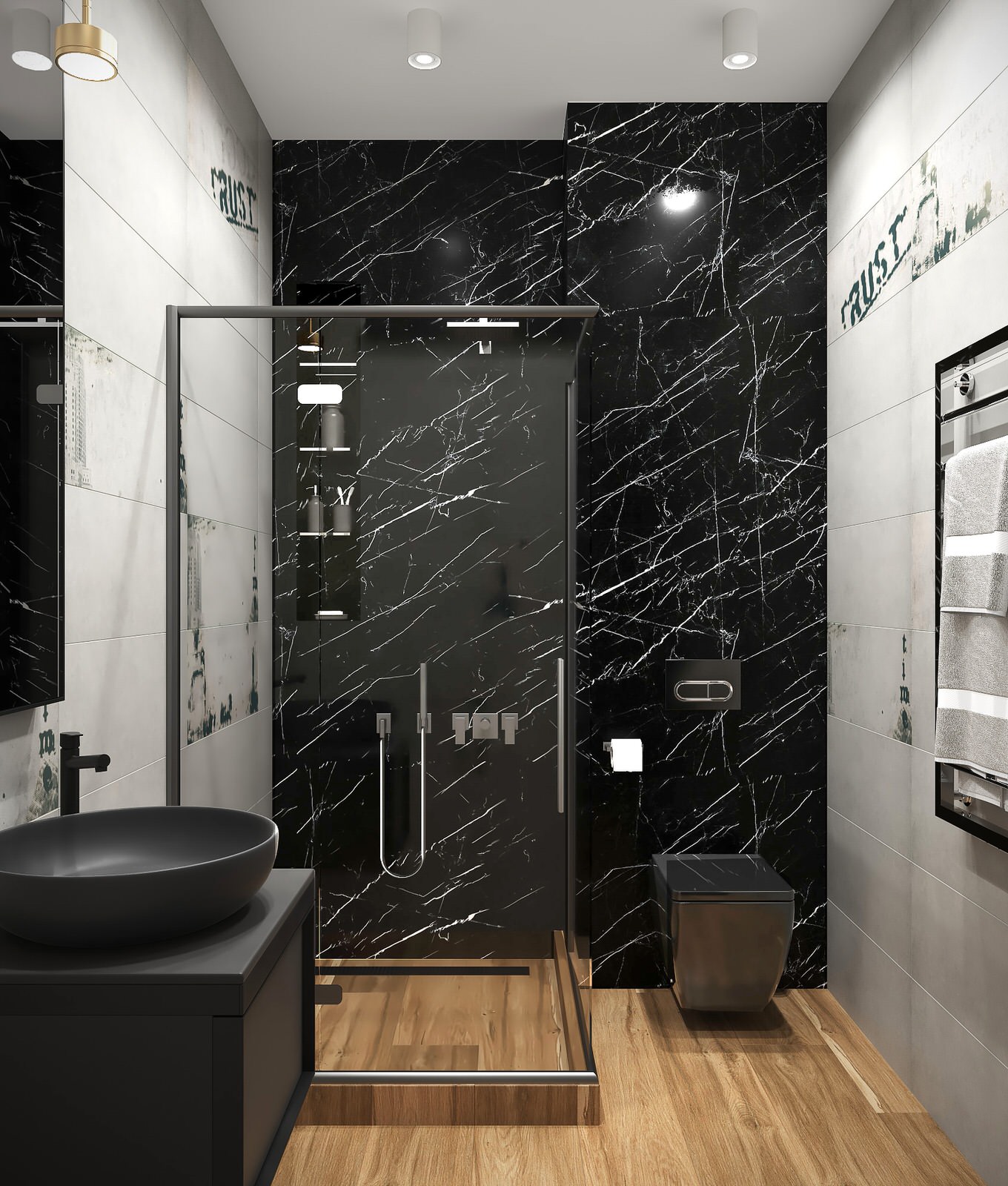 Яркий дизайн квартиры в ЖК "Пресня Сити"