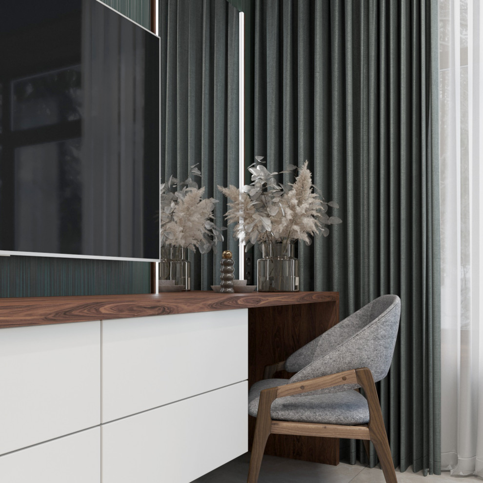 Спальная в частом доме.