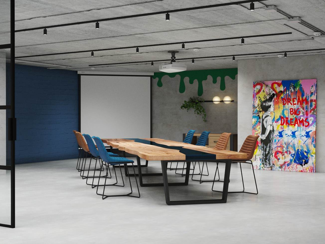 Офисное пространство Open Space в стиле Loft