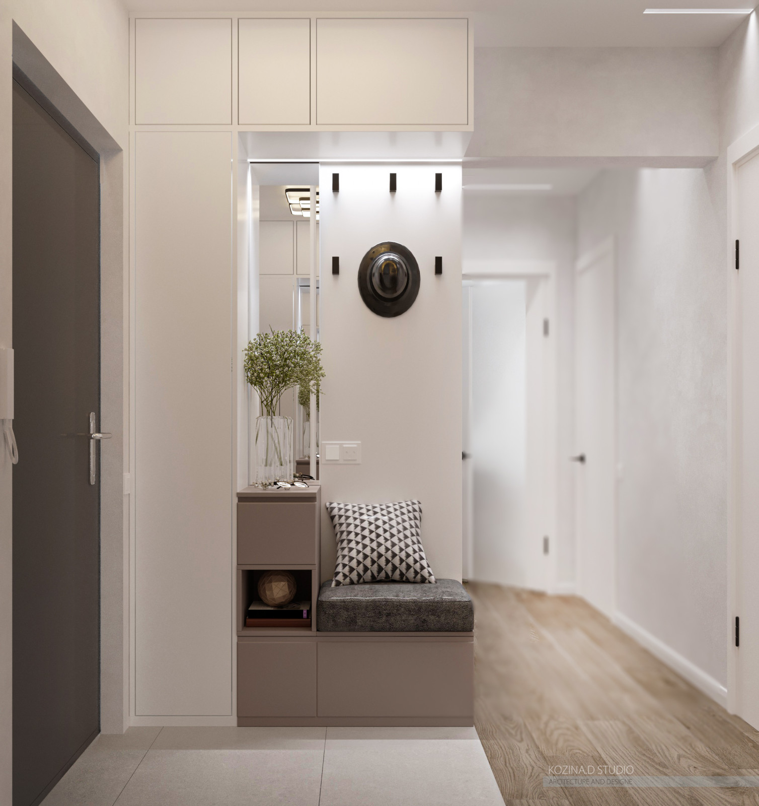 Проект трехкомнатной квариты (82 м²) в Санкт-Петербурге