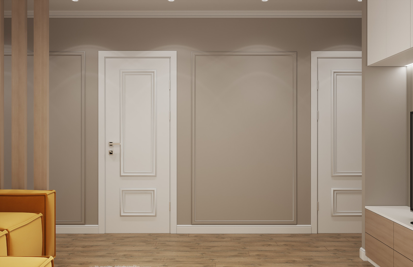 Двухкомнатная квартира с гостиной-холлом