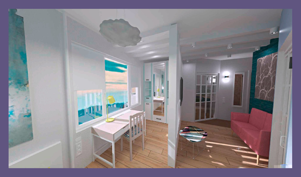 Однокомнатная квартира в перепланировке в двухкомнатную