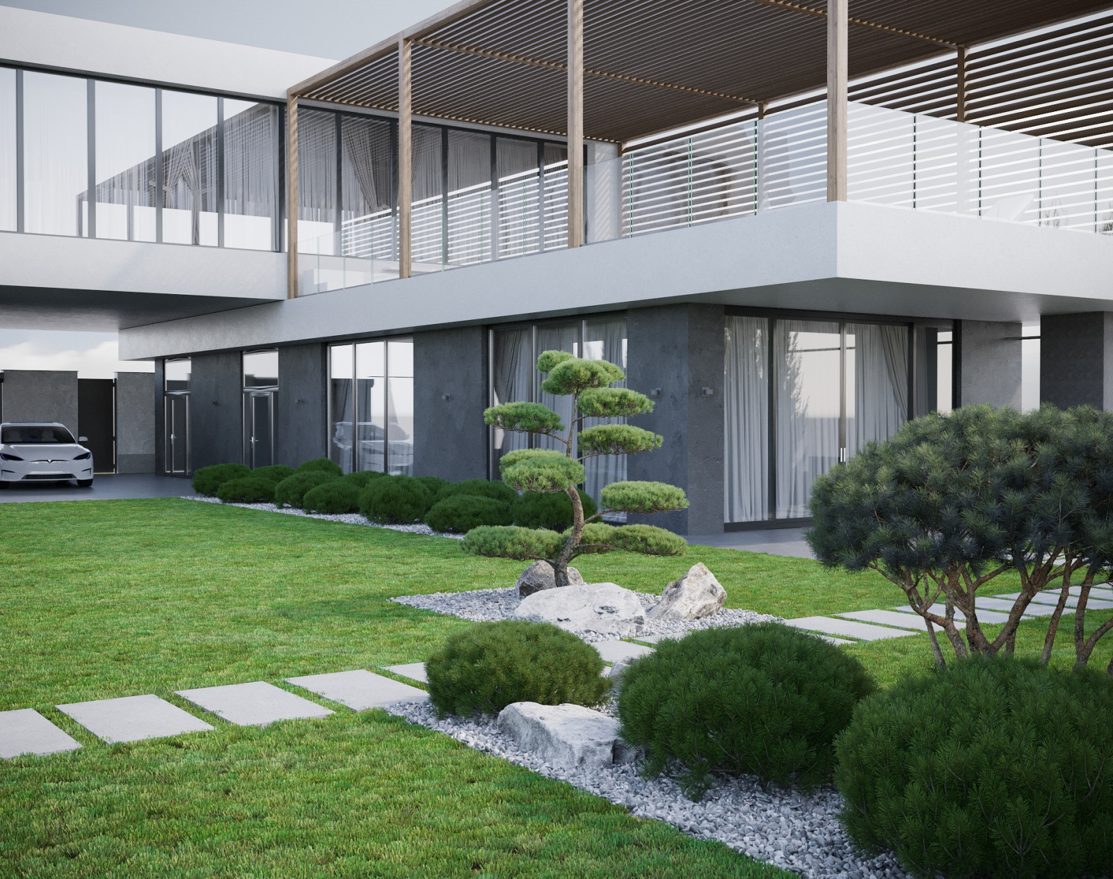 Обложка проекта: Проект благоустройства территории частного дома