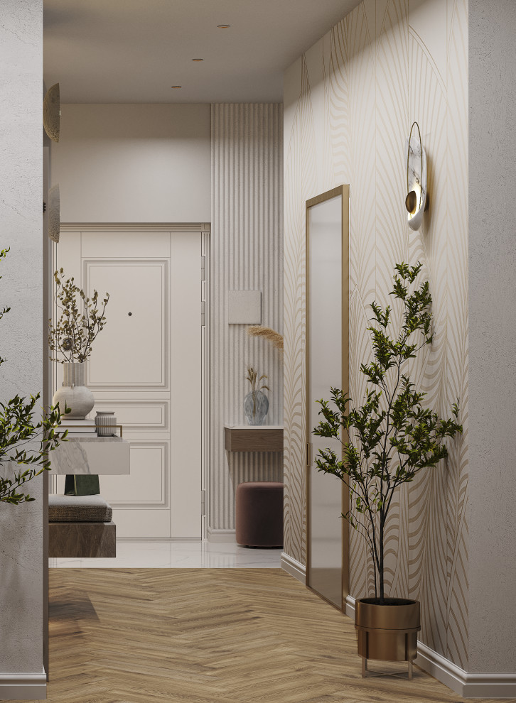 Проект 3-х комнатной квартиры THE WHITE SAVANNAH