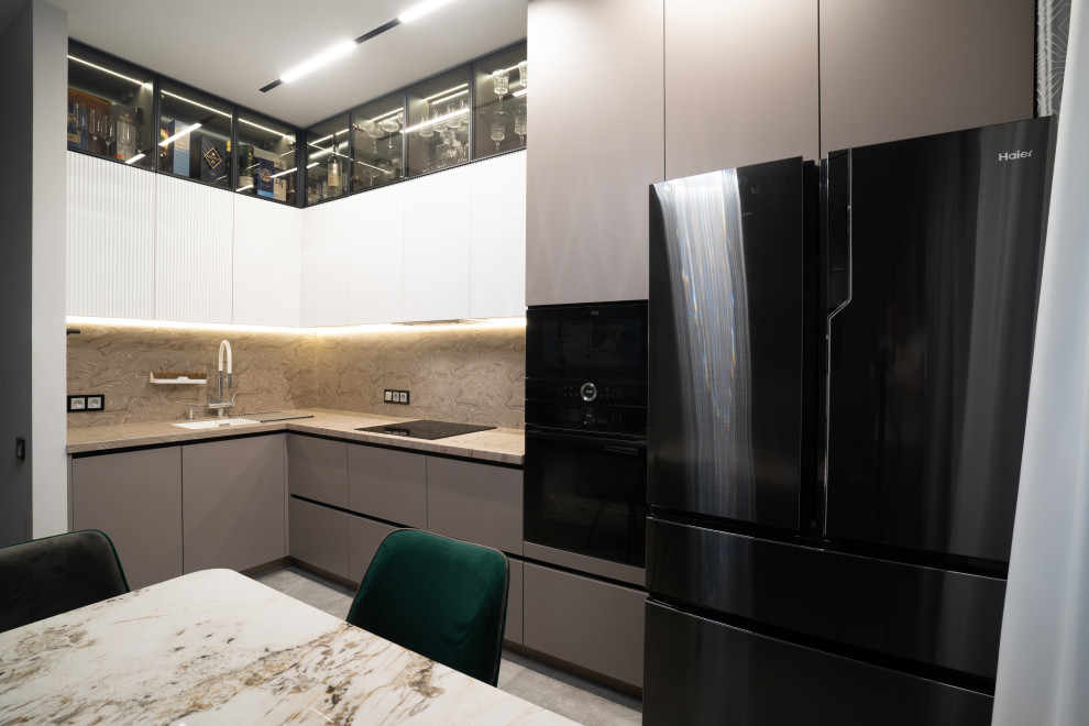 Дизайнерский интерьер московской квартиры 64 м2 ""