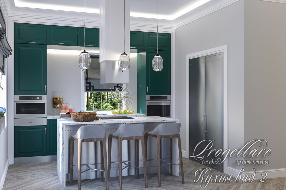 Дизайн интерьера загородного  дома в Рощино