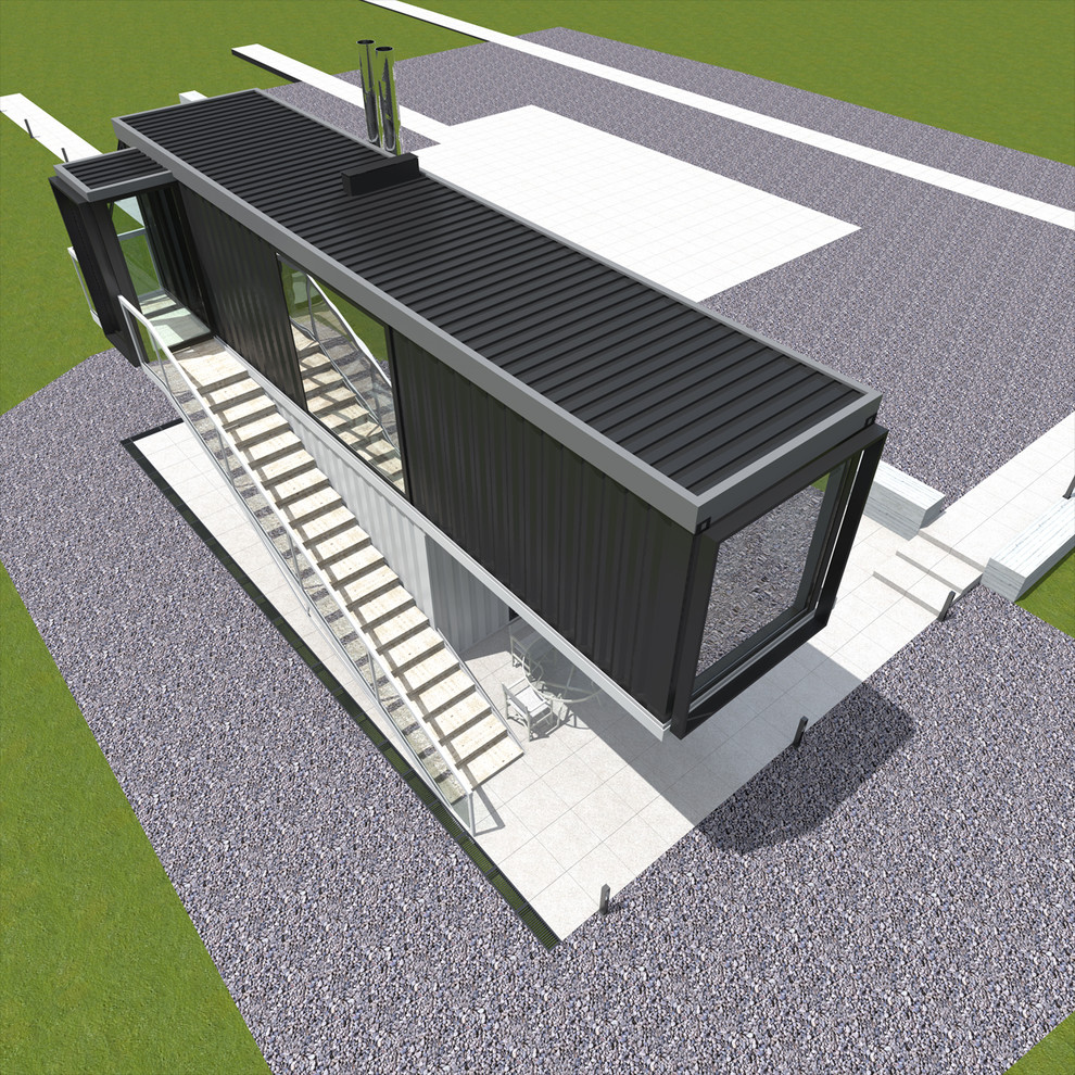 Малый гостевой дом из грузовых морских контейнеров