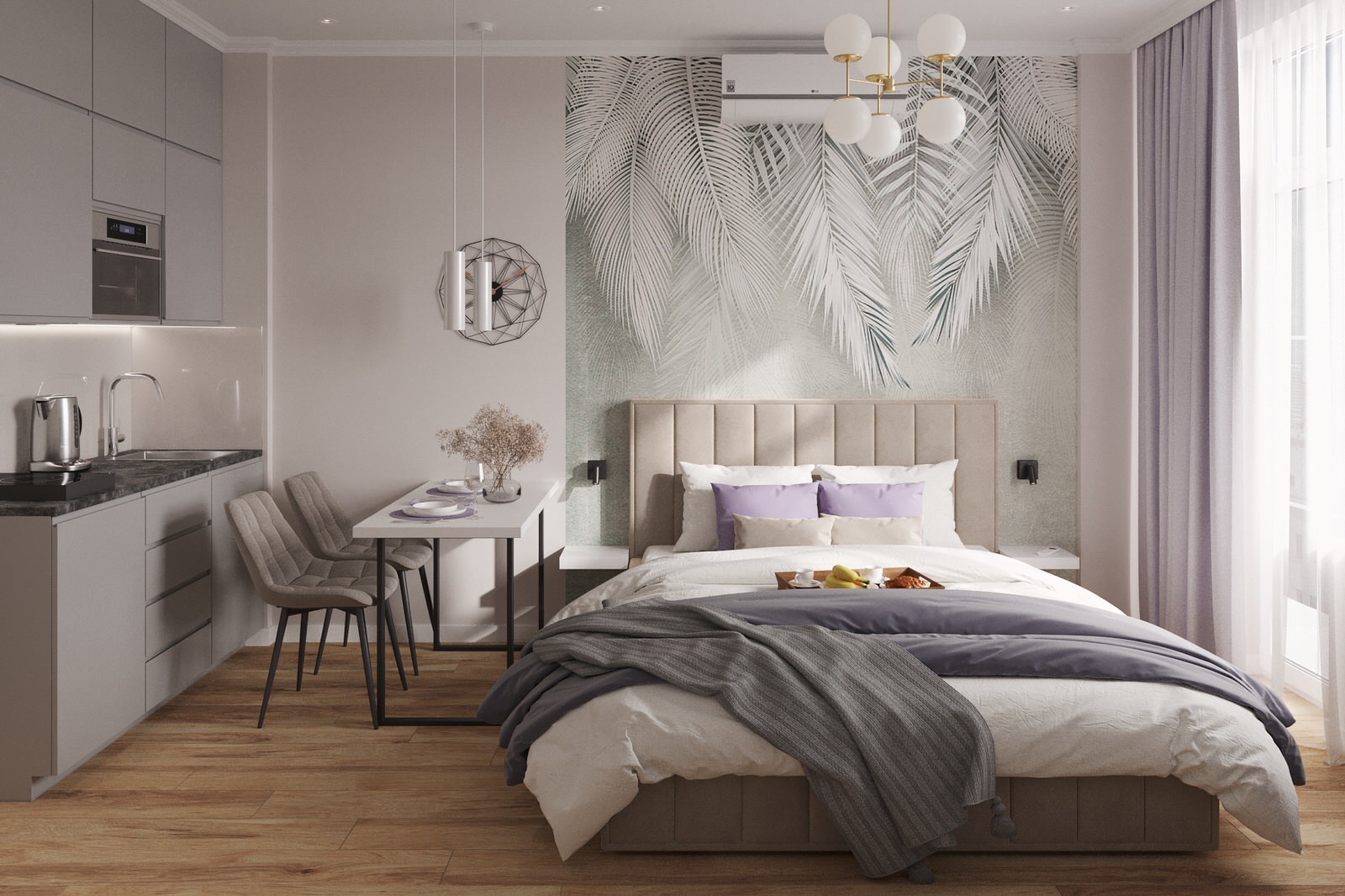 Проект студии 25м2 в ЖК Курортный