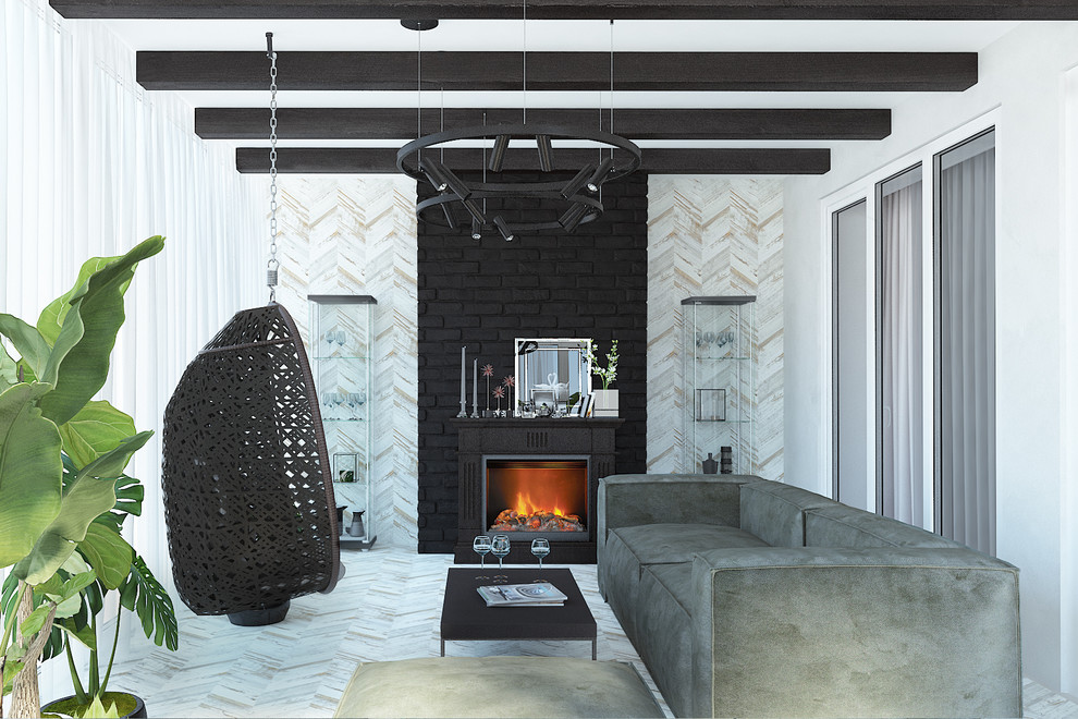 Светлый таунхаус в современном стиле