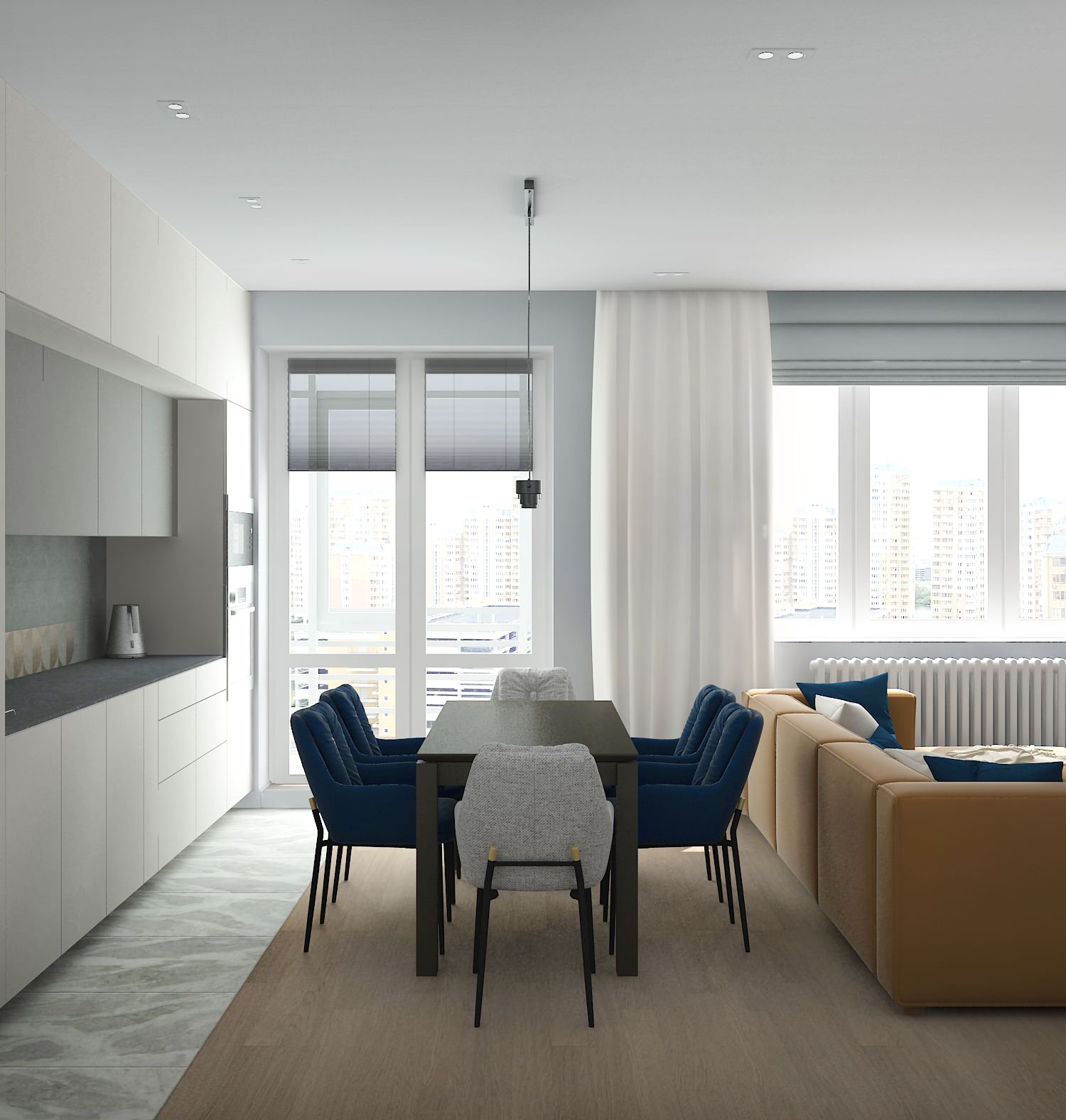 Трехкомнатная квартира в Павшинской пойме