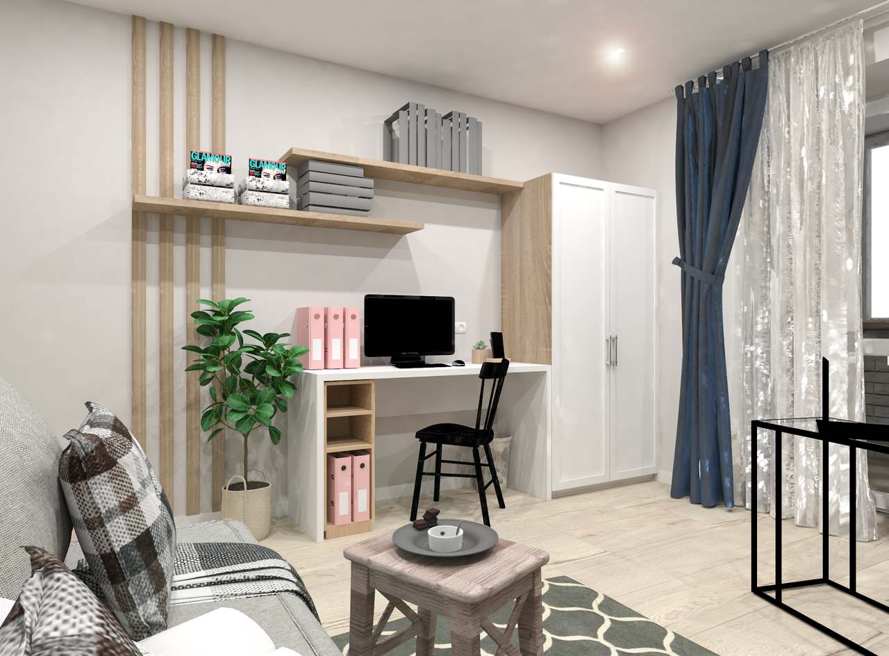 Визуализация кабинетной зоны из проекта