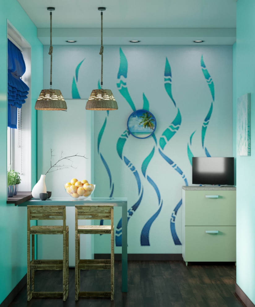 Кухня в морском стиле