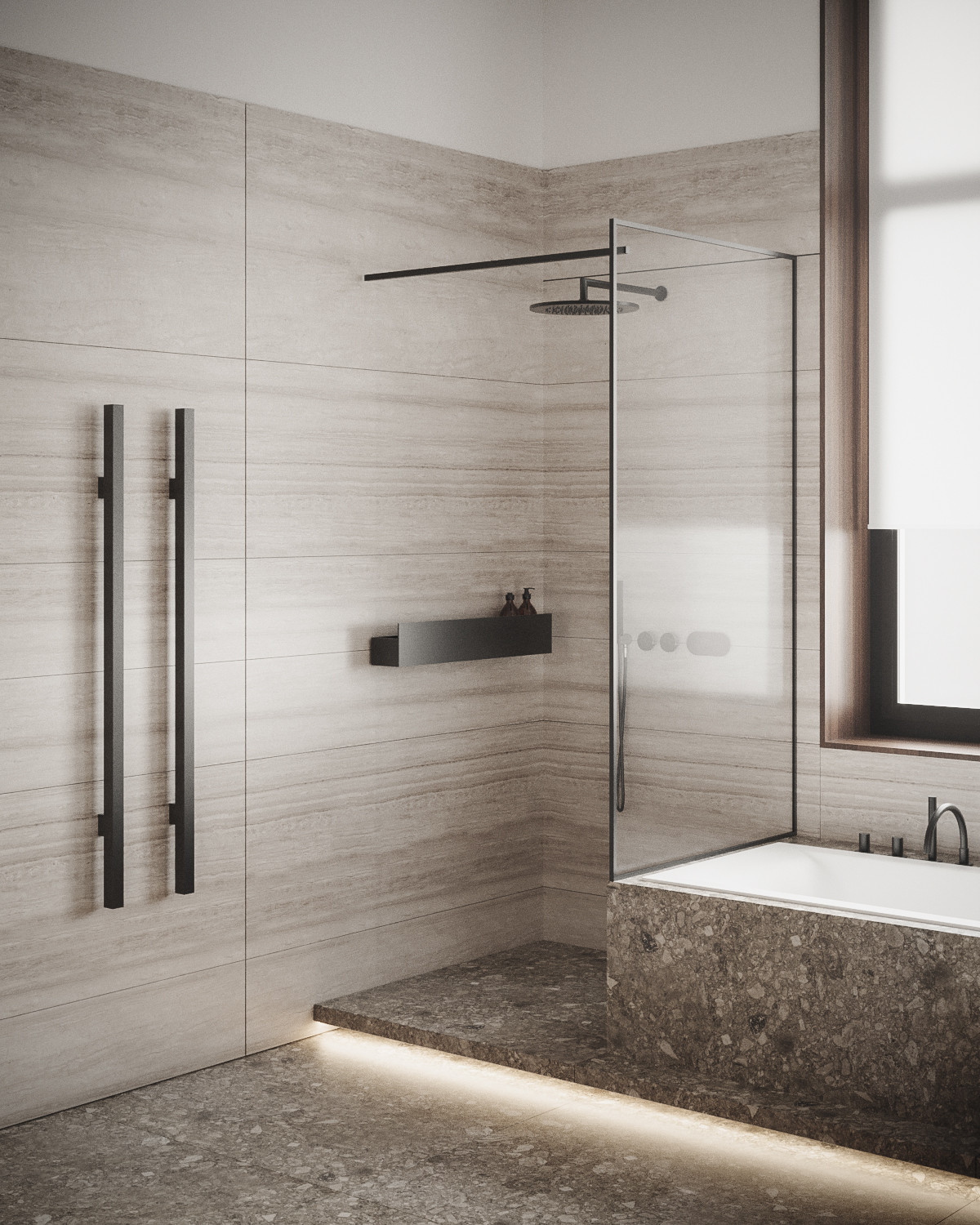 The Whale – Minimalist modern bathroom